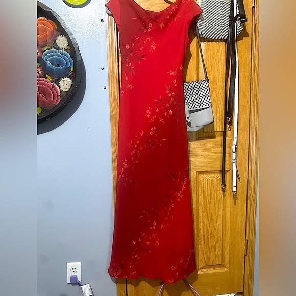 STUNNING Y2K VINTAGE maxi dress, lace back - Picture 1 of 7